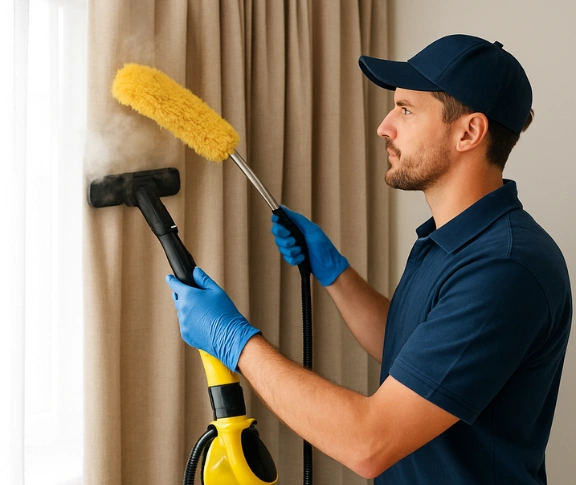 Trusted blind cleaning technician Matty Curtain Cleaning milperra-nsw QLD