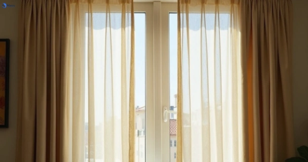 Dull dusty drapes in milperra-nsw before professional cleaning
